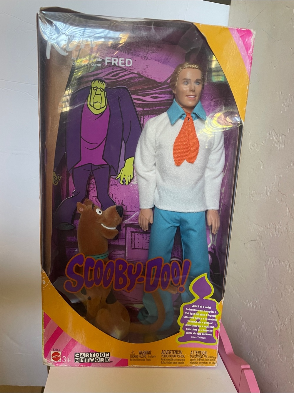 Mattel Scooby-Doo Fred Doll with Orange Necktie and Blue Pants